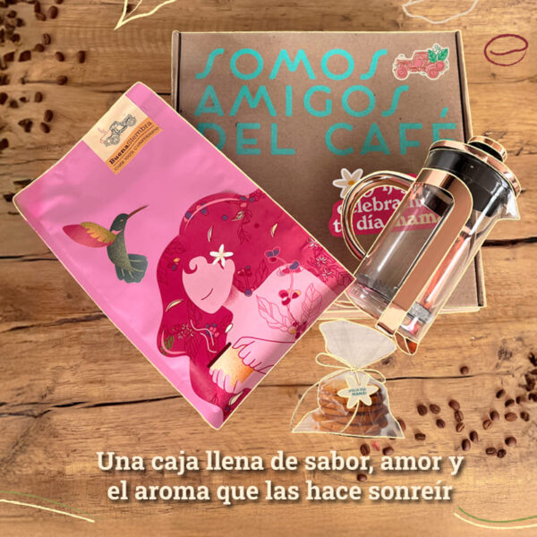 Café, prensa francesa y galletas artesanales