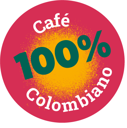 Sello café cien por ciento colombiano